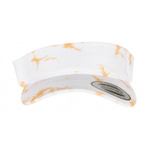Flexfit Batik Dye Curved Visor Cap - Orange/White - OneSize