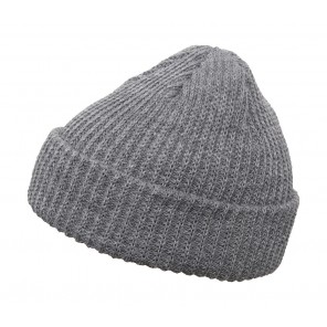 Flexfit Rib Beanie - Heather Grey - OneSize