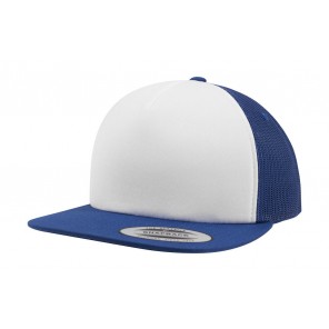 Flexfit Foam Trucker with White Front - Royal/White/Royal - OneSize
