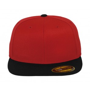 Flexfit Premium 210 Fitted 2-Tone - Red/Black - L/XL