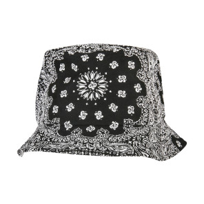 Flexfit Bandana Print Bucket Hat - Black - ONE SIZE