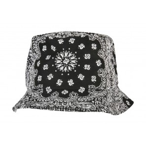 Flexfit Bandana Print Bucket Hat - Black - OneSize