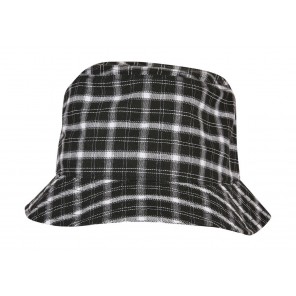 Flexfit Check Bucket Hat - Black/Grey - OneSize