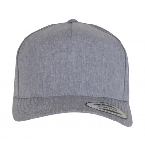 Flexfit YP CLASSICS 5 Panel Snapckback - Heather Grey - OneSize