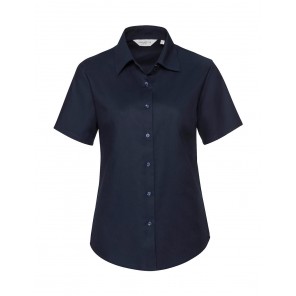 Russell Collection Ladies' Classic Oxford Shirt - Navy Blue - 3XL