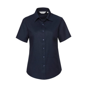 Russell Collection Ladies' Classic Oxford Shirt - Navy Blue - 6XL