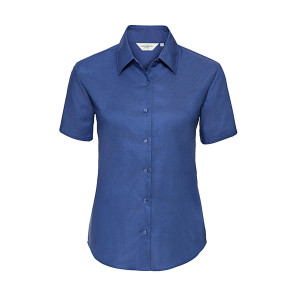 Russell Collection Ladies' Classic Oxford Shirt - Blue - 3XL