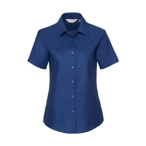 Russell Collection Ladies' Classic Oxford Shirt - Blue - 3XL