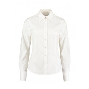 Kustom Kit Women's Tailored Fit Premium Oxford Shirt - White - 6XL