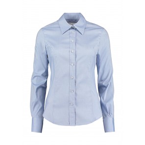 Kustom Kit Women's Tailored Fit Premium Oxford Shirt - Light Blue - 5XL