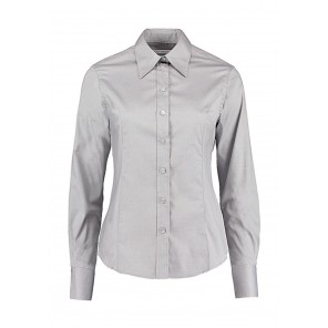 Kustom Kit Women's Tailored Fit Premium Oxford Shirt - Silver Grey - 3XL