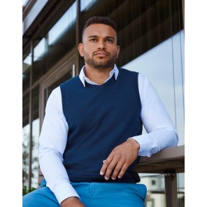 Russell V-Ausschnitt Ärmelloser Strickpullover