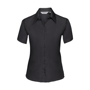 Russell Collection Ladies' Ultimate Non-iron Shirt - Black - M