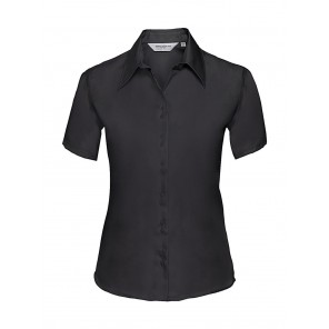 Russell Collection Ladies' Ultimate Non-iron Shirt - Black - XS(34)