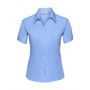 Russell Collection Ladies' Ultimate Non-iron Shirt - Bright Sky - XS(34)
