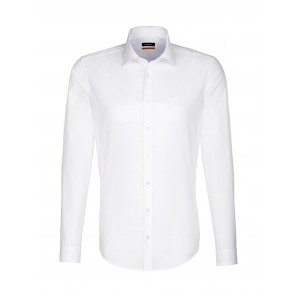 Seidensticker Seidensticker Slim Fit 1/1 Business Kent - White - 37