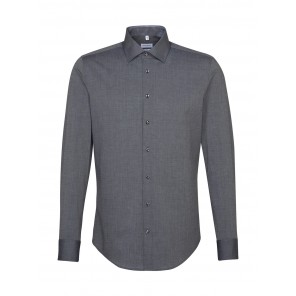 Seidensticker Seidensticker Slim Fit 1/1 Business Kent - Anthracite - 37
