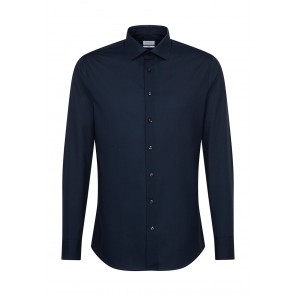 Seidensticker Seidensticker Slim Fit 1/1 Business Kent - Dark Blue - 36
