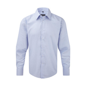 Russell Collection Oxford Shirt LS - Blue - XL