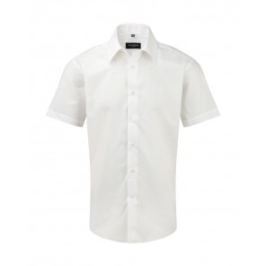 Russell Collection Oxford Shirt - White - 4XL