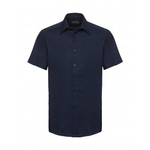 Russell Collection Oxford Shirt - Bright Navy - 4XL