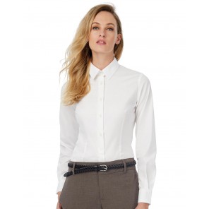 B&C Black Tie LSL/women Poplin Shirt