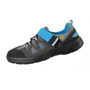 Abeba ESD-Sicherheitsschuhe x-light S1 Halbschuh schwarz/blau CE ESD SRC