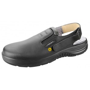 Abeba ESD-Sicherheitsschuhe x-light SB Clog schwarz CE ESD SRC