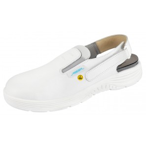 Abeba ESD-Berufsschuhe x-light OB Clog weiß CE ESD SRC