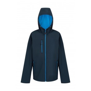 Regatta Professional Navigate 2-Layer Hooded Softshell Jacket - Navy/French Blue - L