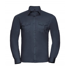 Russell Herren Roll Sleeve Hemd Langarm
