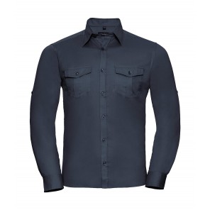 Russell Herren Roll Sleeve Hemd Langarm