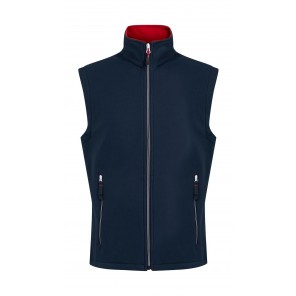 Regatta Professional Ascender 2-Layer Softshell Bodywarmer - Navy/Classic Red - 2XL