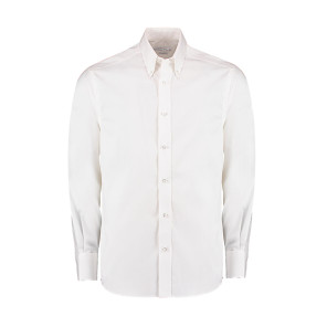 Kustom Kit Tailored Fit Premium Oxford Shirt - White - L