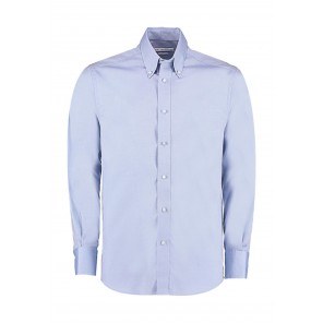 Kustom Kit Tailored Fit Premium Oxford Shirt - Light Blue - XL