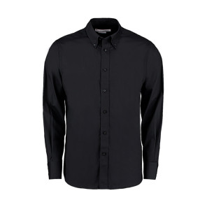 Kustom Kit Tailored Fit City Shirt - Black - M
