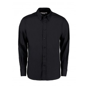 Kustom Kit Tailored Fit City Shirt - Black - M