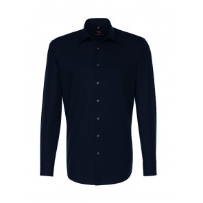 Seidensticker Seidensticker Regular Fit 1/1 Business Kent - Dark Blue - 44