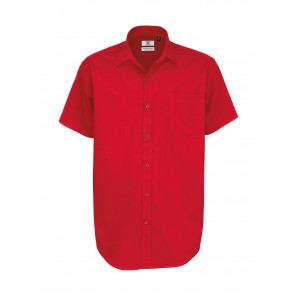 B&C Sharp SSL/men Twill Shirt - Deep Red - S