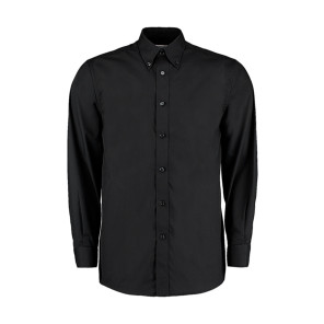 Kustom Kit Tailored Fit Business Shirt - Black - M