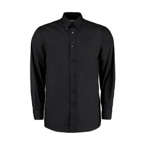 Kustom Kit Tailored Fit Business Shirt - Black - XL