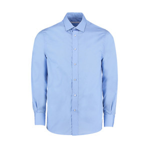 Kustom Kit Tailored Fit Business Shirt - Blue - S
