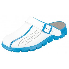 Abeba Berufsschuhe Dynamic OB Clog weiß/blau CE SRC