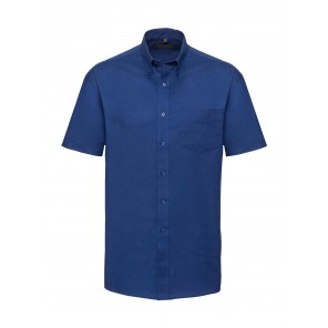 Russell Collection Oxford Shirt - Bright Royal - 4XL