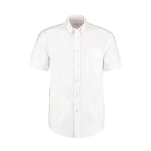 Kustom Kit Classic Fit Workwear Oxford Shirt SSL - White - L