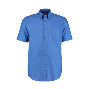 Kustom Kit Classic Fit Workwear Oxford Shirt SSL - Blue - M