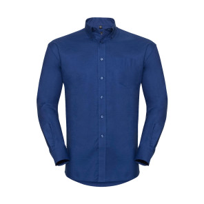 Russell Collection Oxford Shirt LS - Blue - L