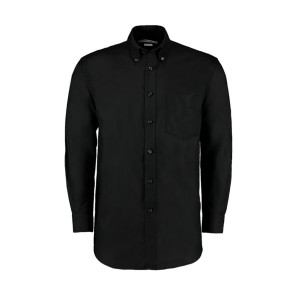 Kustom Kit Classic Fit Workwear Oxford Shirt - Black - M