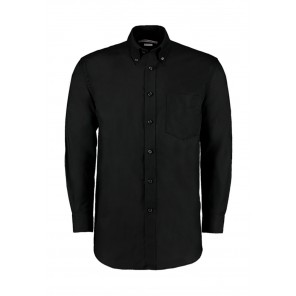 Kustom Kit Classic Fit Workwear Oxford Shirt - Black - XS