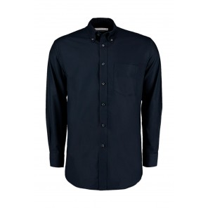 Kustom Kit Classic Fit Workwear Oxford Shirt - French Navy - XS